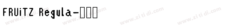 FRUiTZ Regula字体转换
